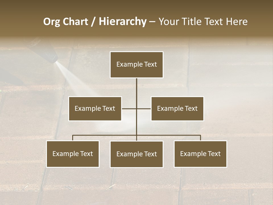 Cleaning Dirty Patio With Pressure Washer PowerPoint Template