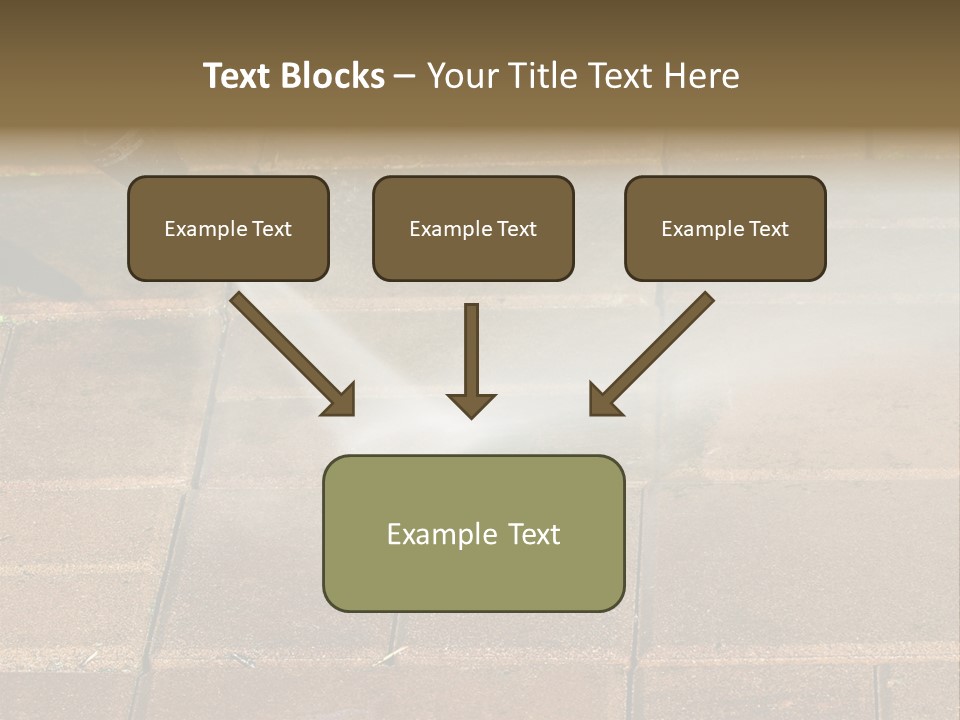 Cleaning Dirty Patio With Pressure Washer PowerPoint Template