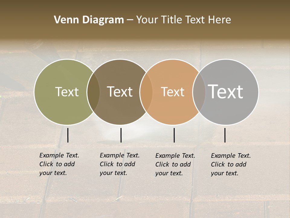 Cleaning Dirty Patio With Pressure Washer PowerPoint Template
