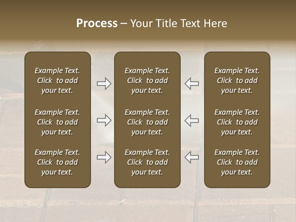 Cleaning Dirty Patio With Pressure Washer PowerPoint Template