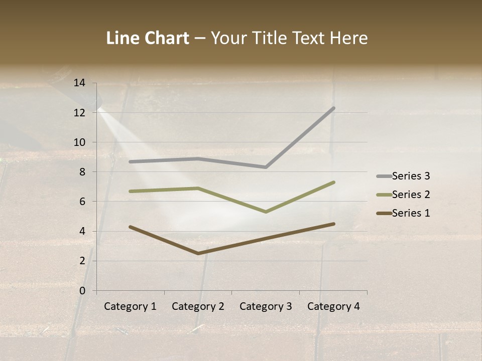 Cleaning Dirty Patio With Pressure Washer PowerPoint Template