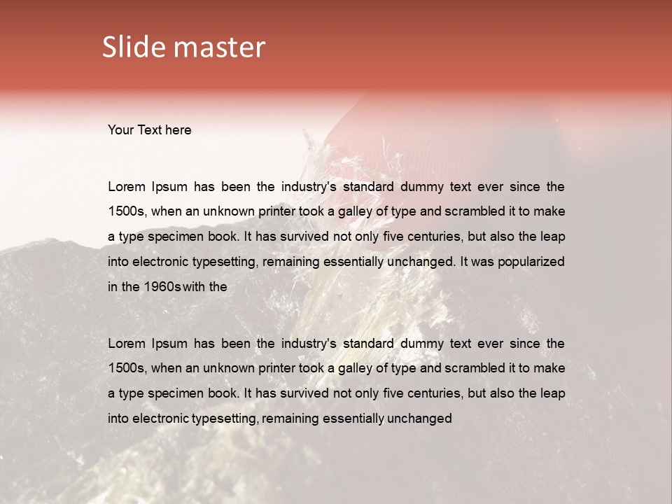 Natural Asbestos Fiber PowerPoint Template