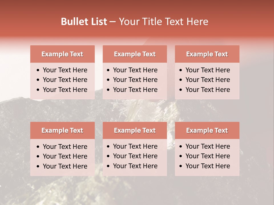 Natural Asbestos Fiber PowerPoint Template