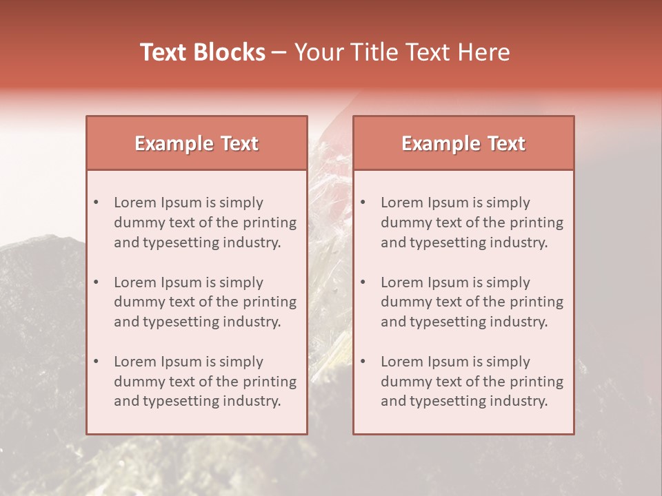Natural Asbestos Fiber PowerPoint Template