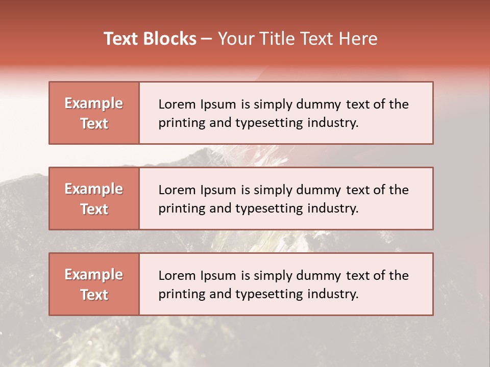 Natural Asbestos Fiber PowerPoint Template