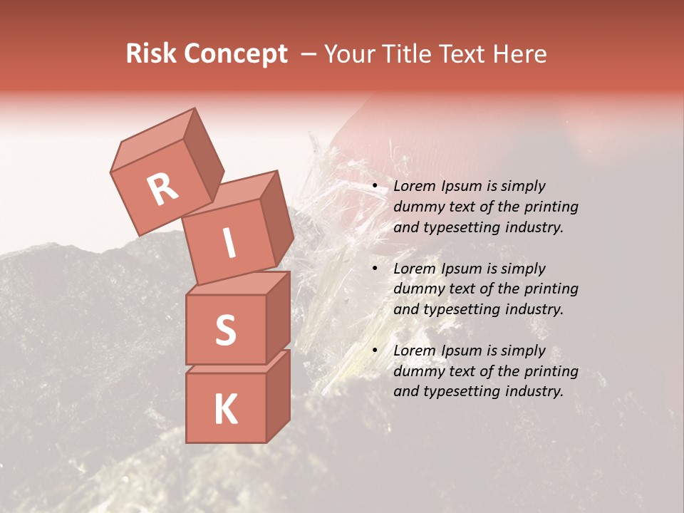 Natural Asbestos Fiber PowerPoint Template