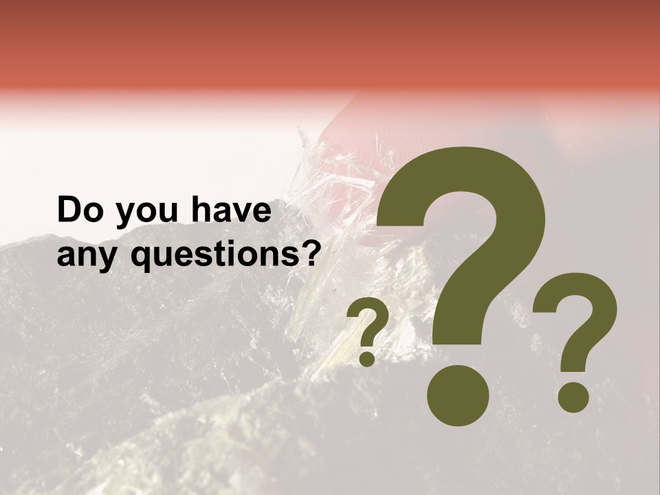 Natural Asbestos Fiber PowerPoint Template