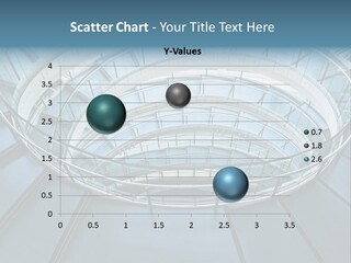 Round Stairway In The Middle Of Office Building PowerPoint Template