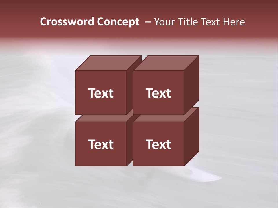 Long Exposure Showing The Speed And Intensity Of The Surf And The Surfer. Photo Taken Along The Central Coast Of California PowerPoint Template