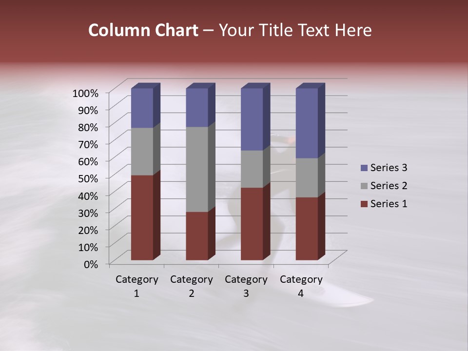 Long Exposure Showing The Speed And Intensity Of The Surf And The Surfer. Photo Taken Along The Central Coast Of California PowerPoint Template