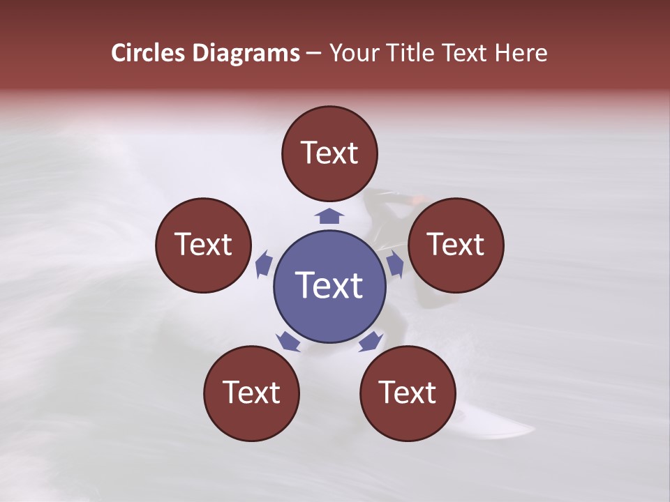 Long Exposure Showing The Speed And Intensity Of The Surf And The Surfer. Photo Taken Along The Central Coast Of California PowerPoint Template