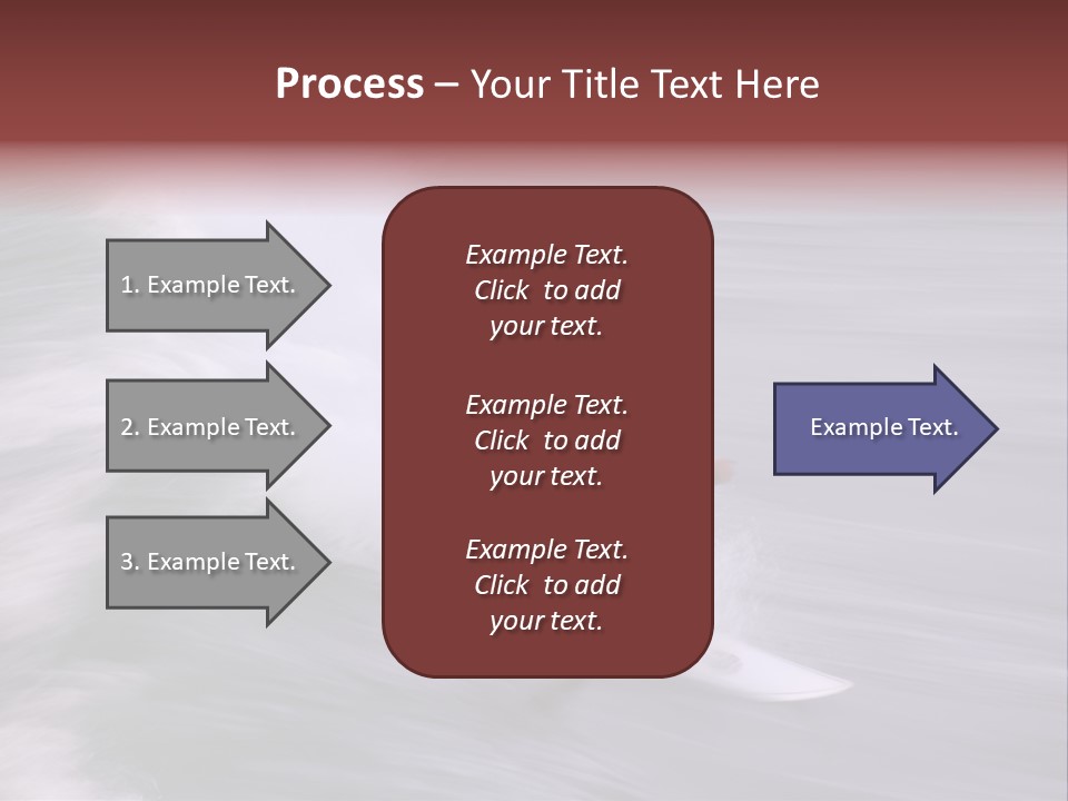 Long Exposure Showing The Speed And Intensity Of The Surf And The Surfer. Photo Taken Along The Central Coast Of California PowerPoint Template