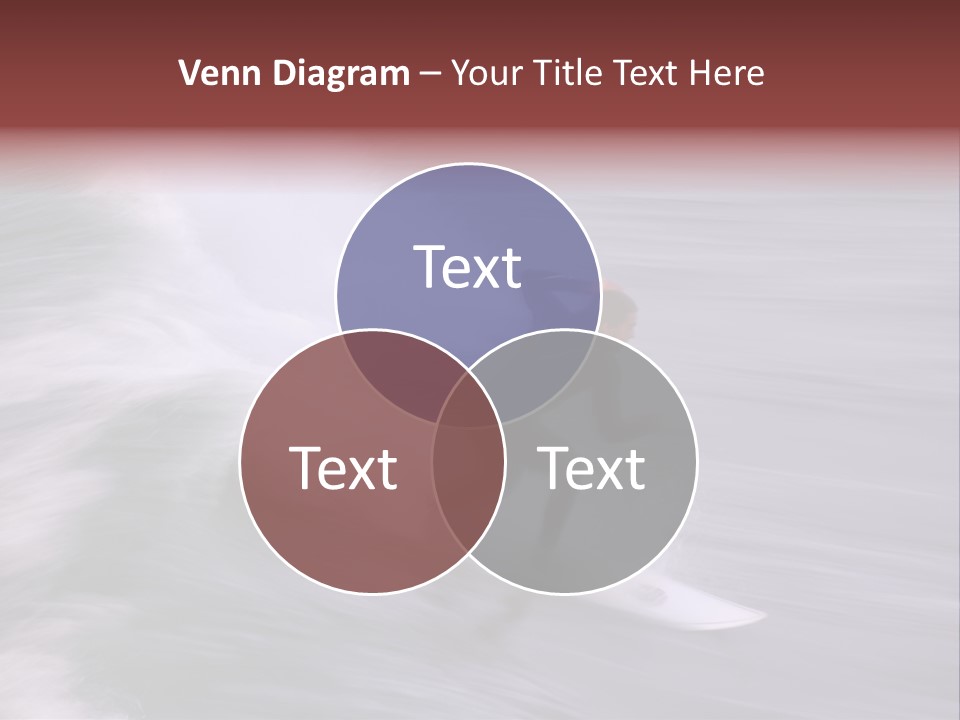 Long Exposure Showing The Speed And Intensity Of The Surf And The Surfer. Photo Taken Along The Central Coast Of California PowerPoint Template