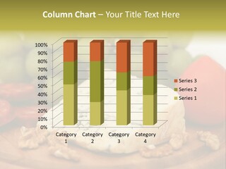 Grape, Cheese With Nuts And Sausage PowerPoint Template