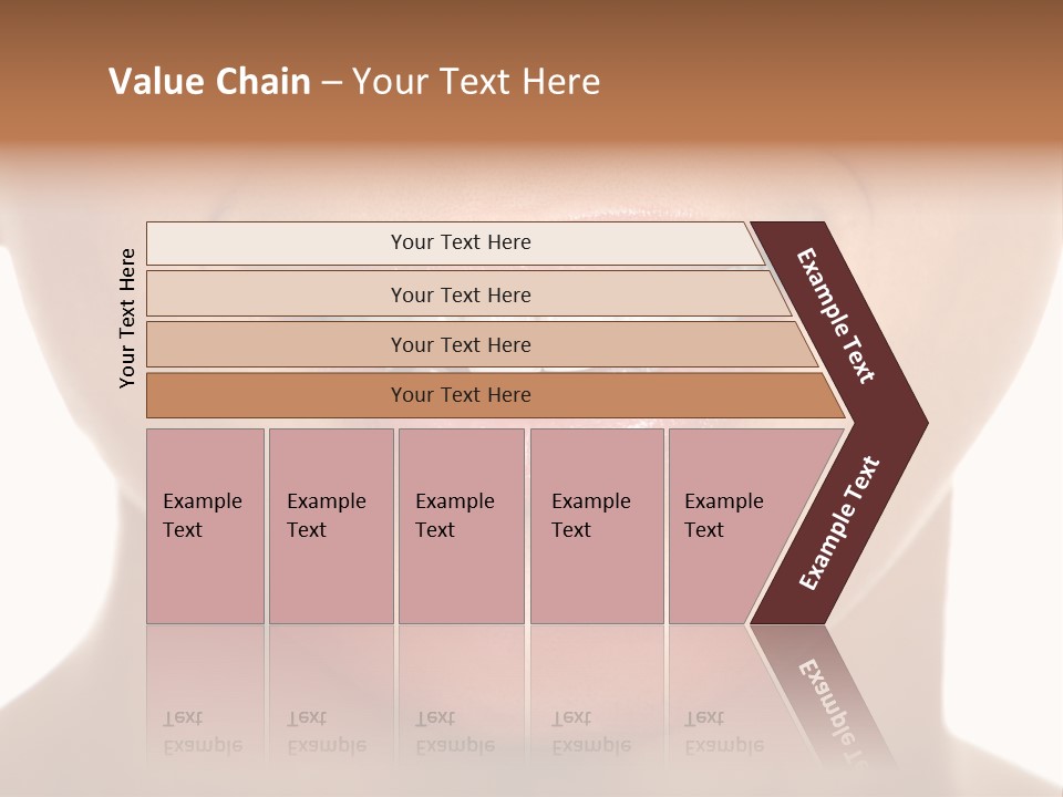 Smiling Woman Mouth With Great Teeth. Over White Background PowerPoint Template