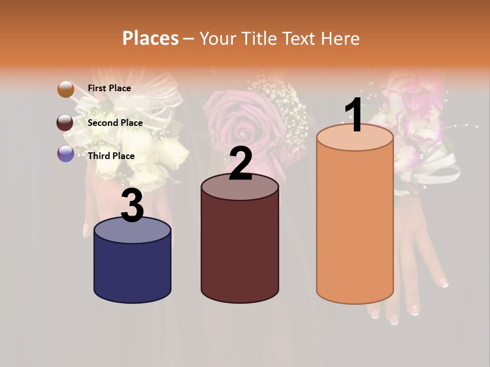 Prom Or Wedding Corsages PowerPoint Template