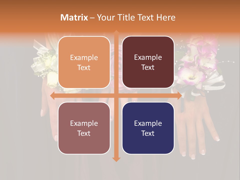 Prom Or Wedding Corsages PowerPoint Template