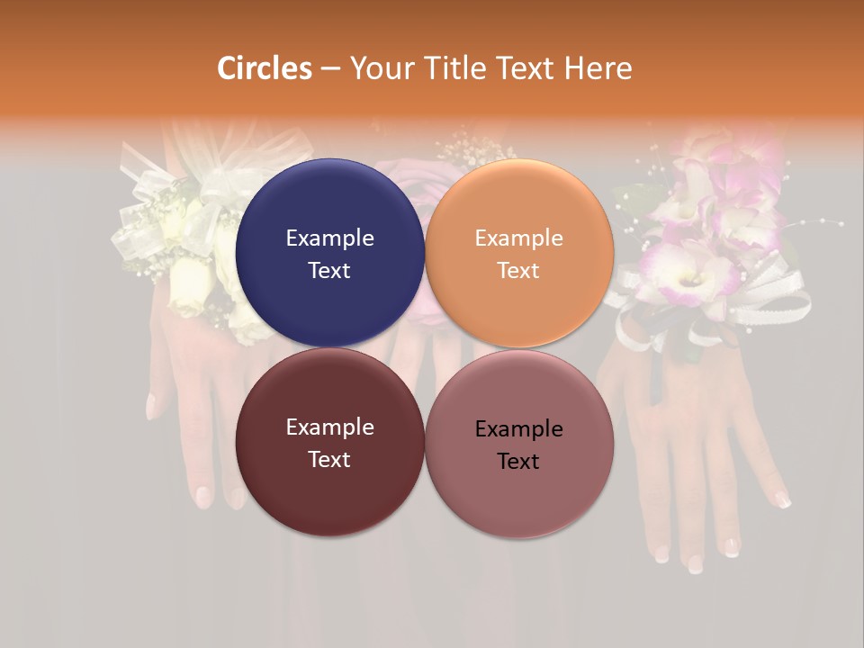 Prom Or Wedding Corsages PowerPoint Template