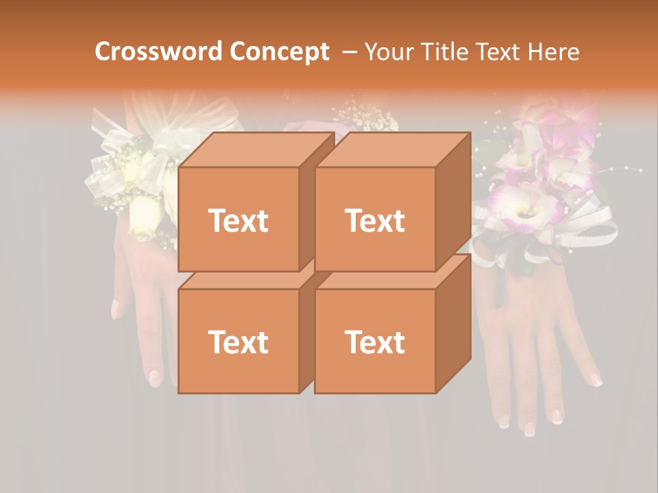 Prom Or Wedding Corsages PowerPoint Template