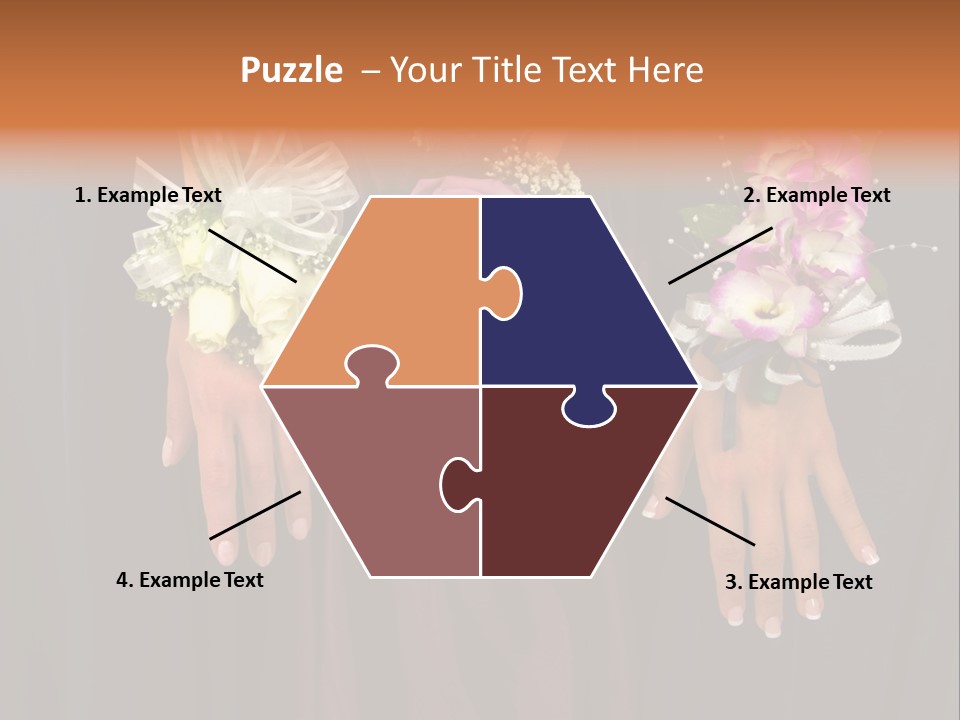 Prom Or Wedding Corsages PowerPoint Template