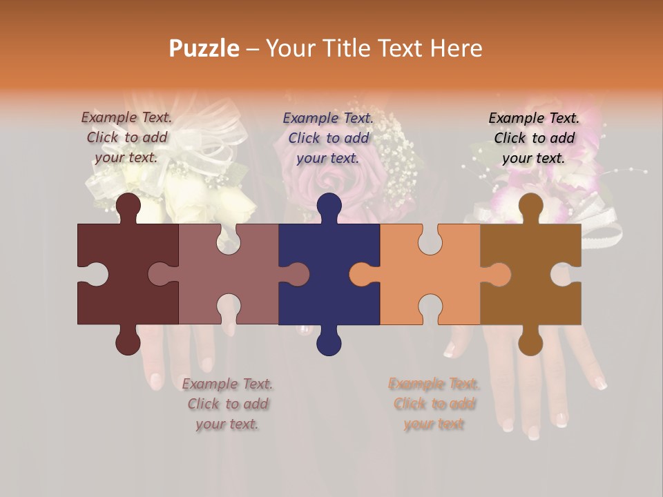 Prom Or Wedding Corsages PowerPoint Template