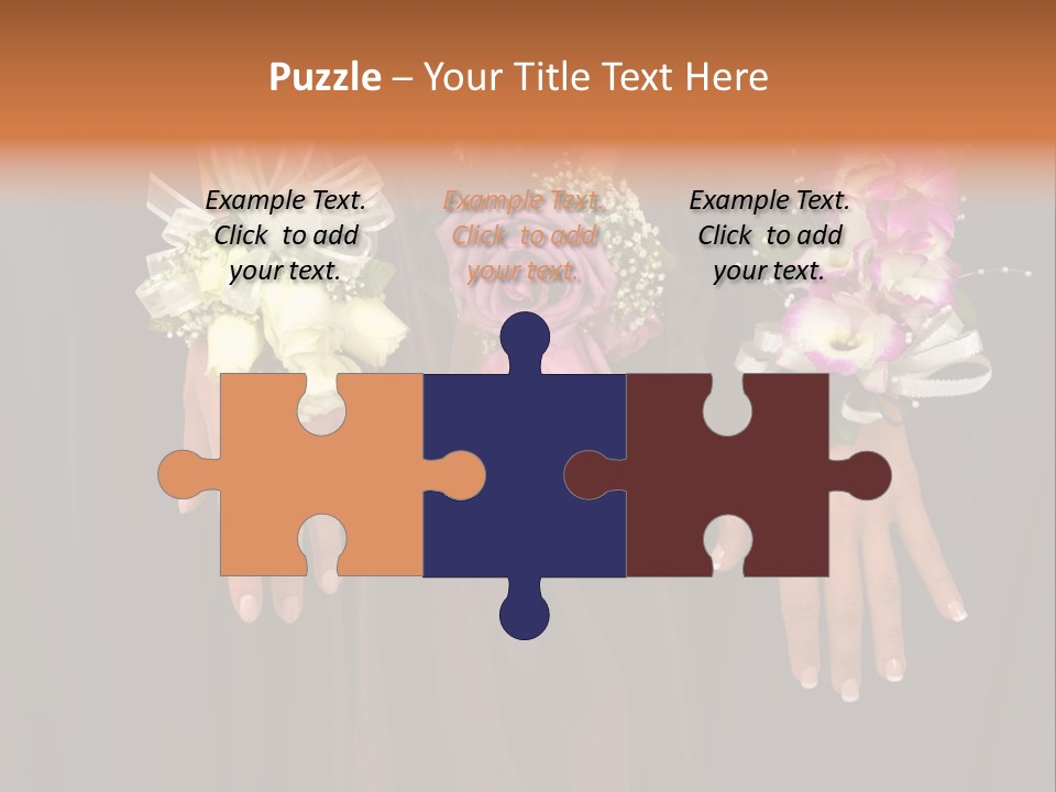 Prom Or Wedding Corsages PowerPoint Template