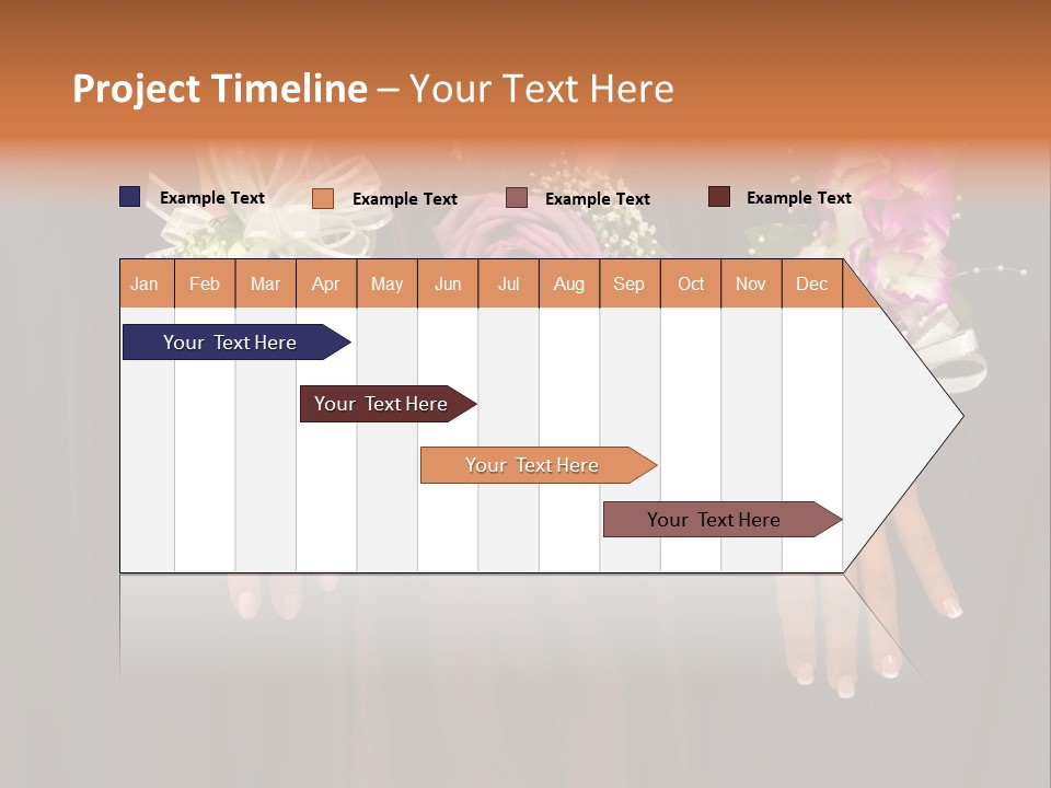 Prom Or Wedding Corsages PowerPoint Template