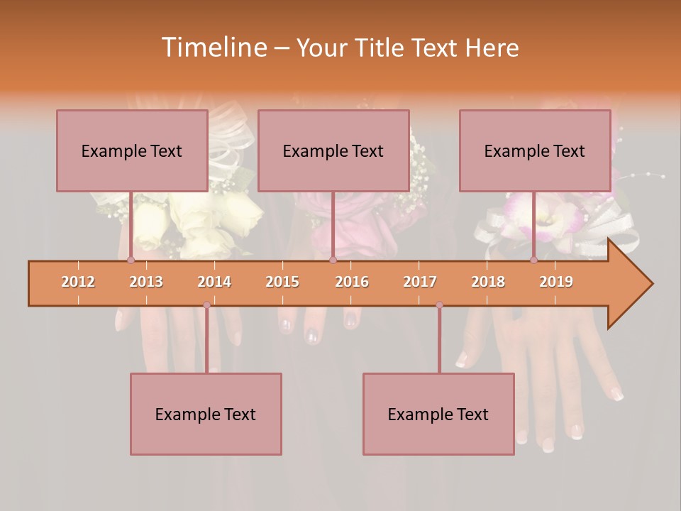 Prom Or Wedding Corsages PowerPoint Template