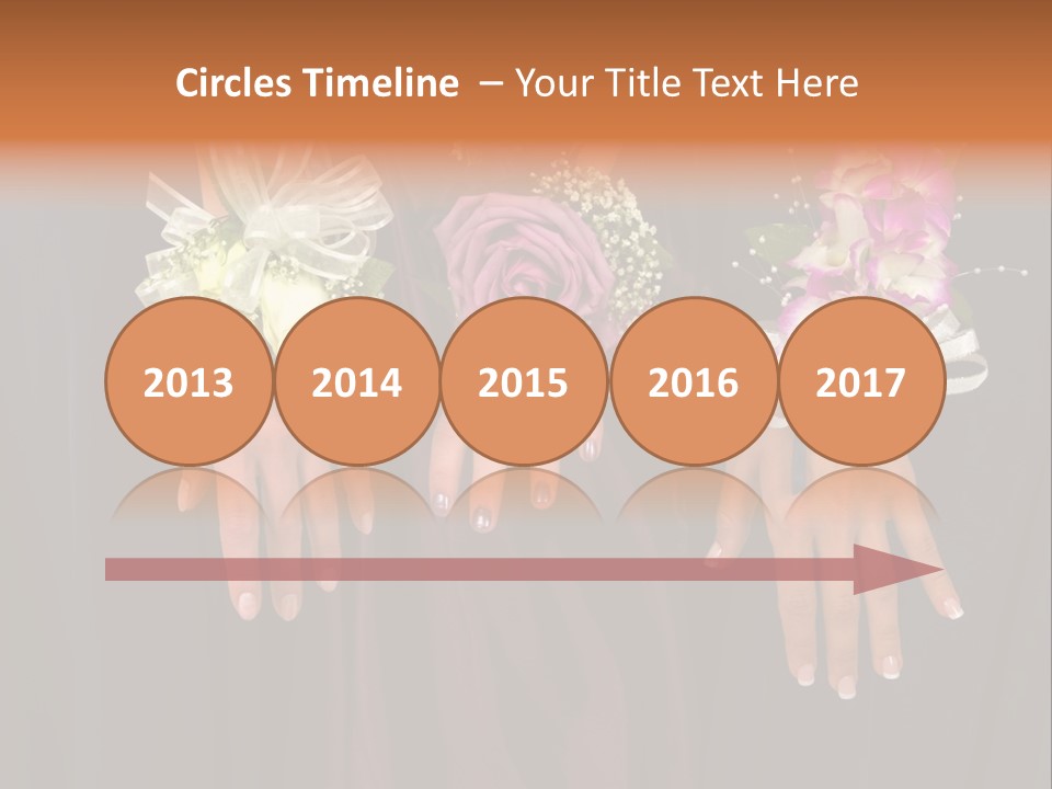 Prom Or Wedding Corsages PowerPoint Template