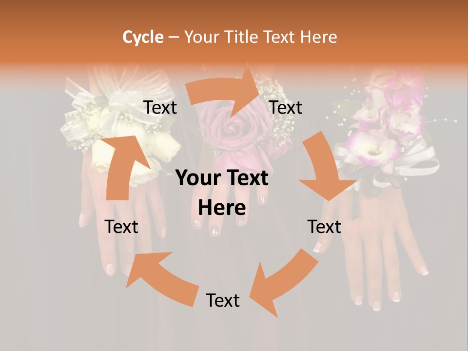 Prom Or Wedding Corsages PowerPoint Template