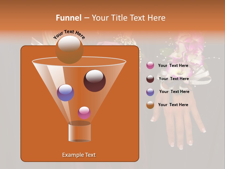 Prom Or Wedding Corsages PowerPoint Template