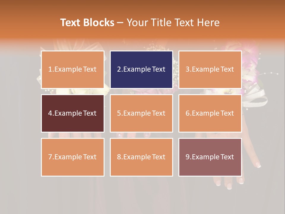 Prom Or Wedding Corsages PowerPoint Template