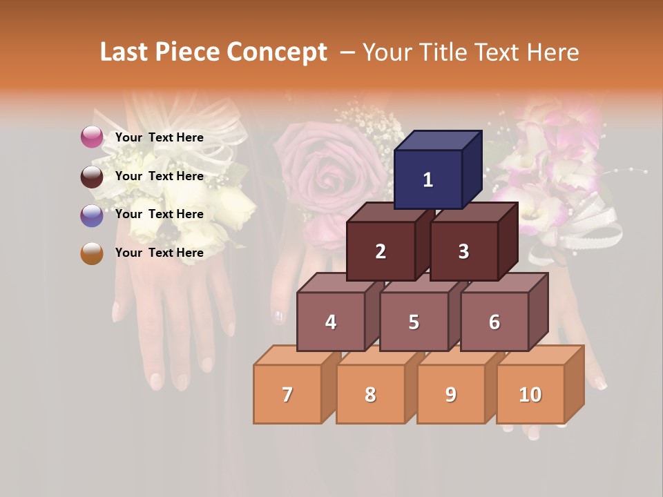 Prom Or Wedding Corsages PowerPoint Template