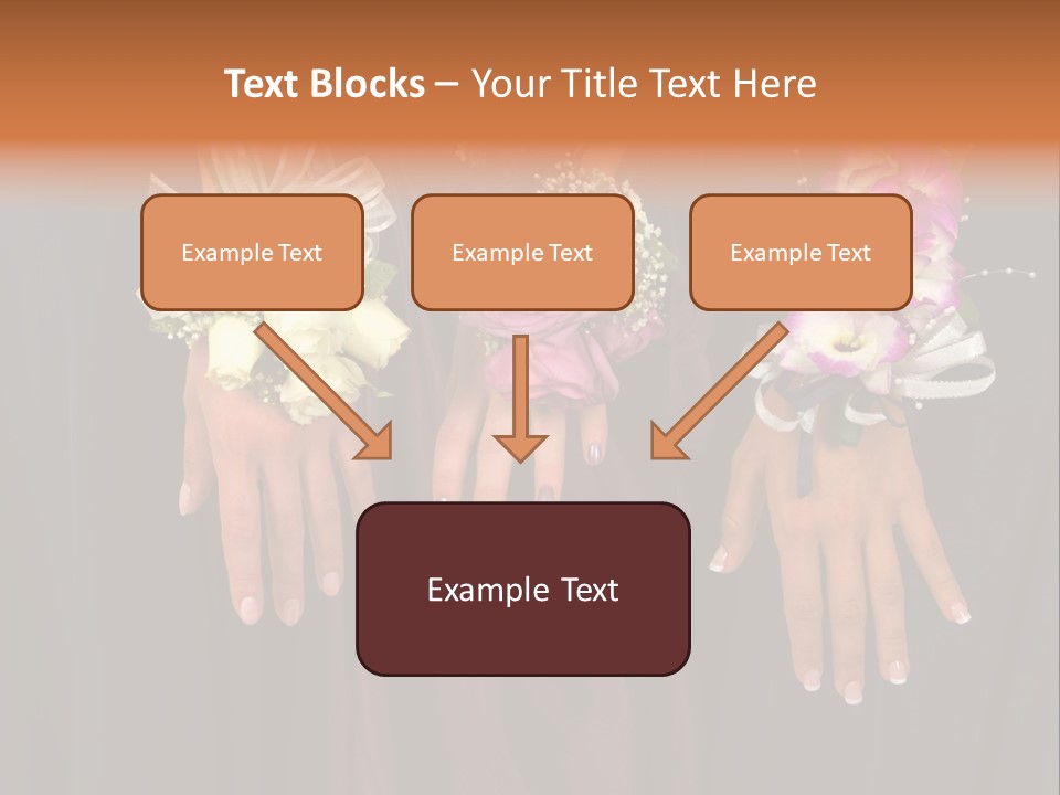 Prom Or Wedding Corsages PowerPoint Template