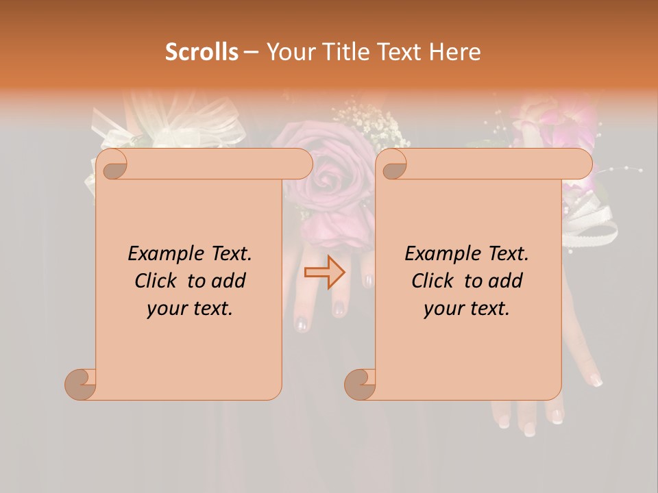 Prom Or Wedding Corsages PowerPoint Template