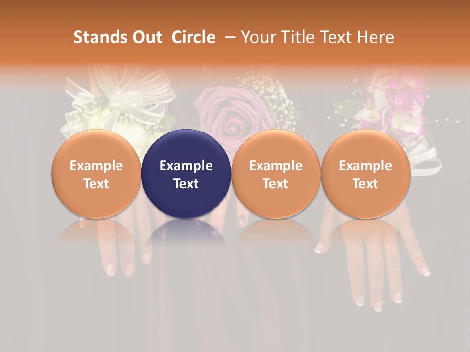 Prom Or Wedding Corsages PowerPoint Template