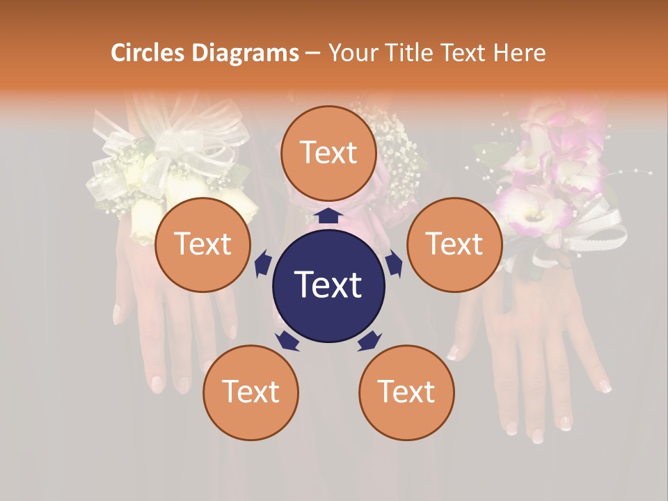 Prom Or Wedding Corsages PowerPoint Template