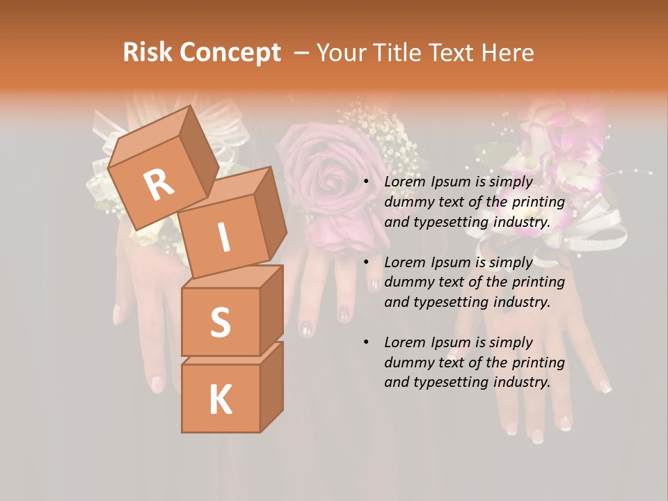 Prom Or Wedding Corsages PowerPoint Template