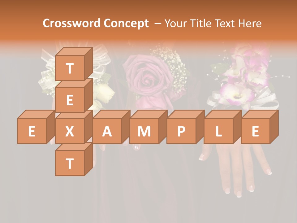 Prom Or Wedding Corsages PowerPoint Template