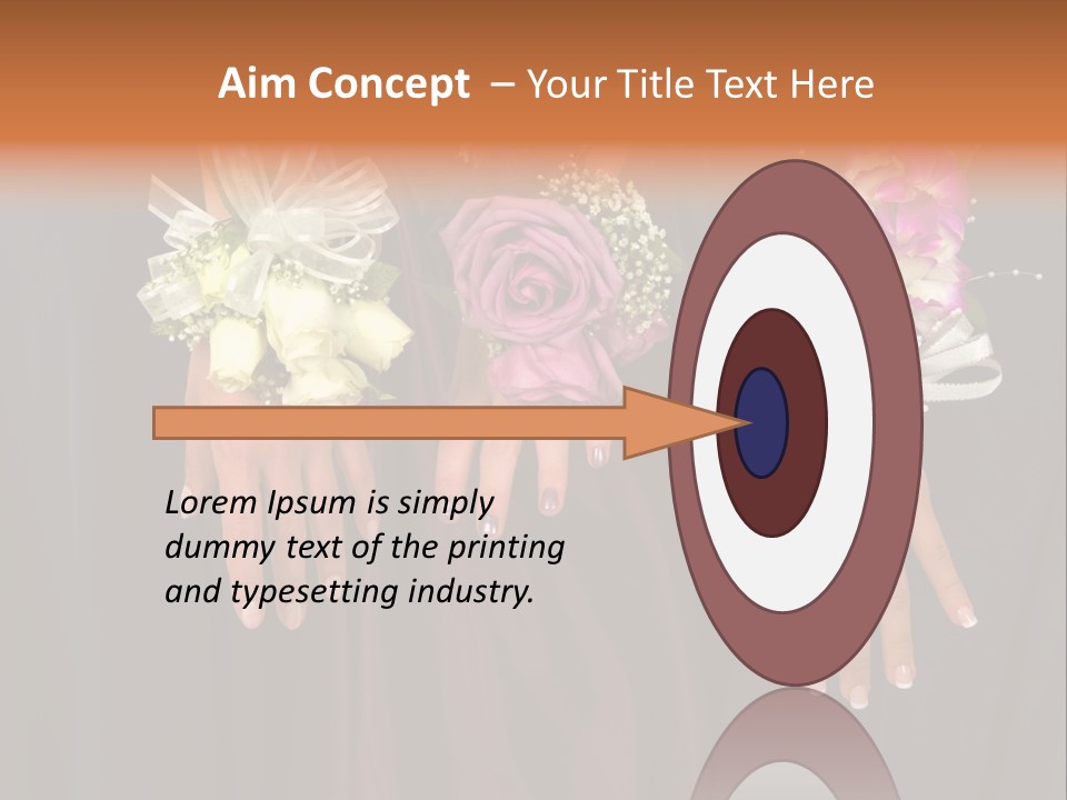 Prom Or Wedding Corsages PowerPoint Template