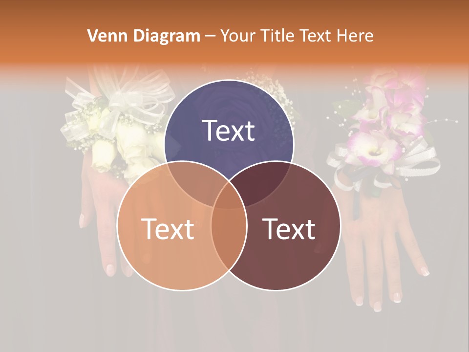 Prom Or Wedding Corsages PowerPoint Template