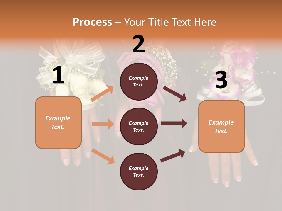 Prom Or Wedding Corsages PowerPoint Template