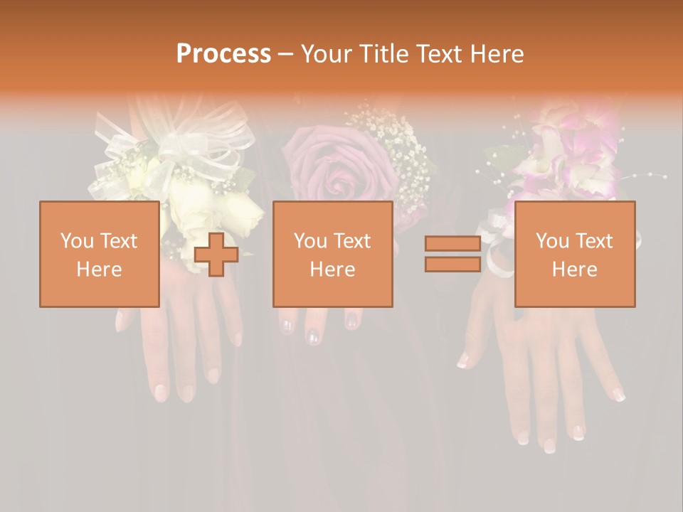 Prom Or Wedding Corsages PowerPoint Template
