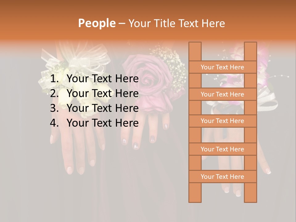 Prom Or Wedding Corsages PowerPoint Template