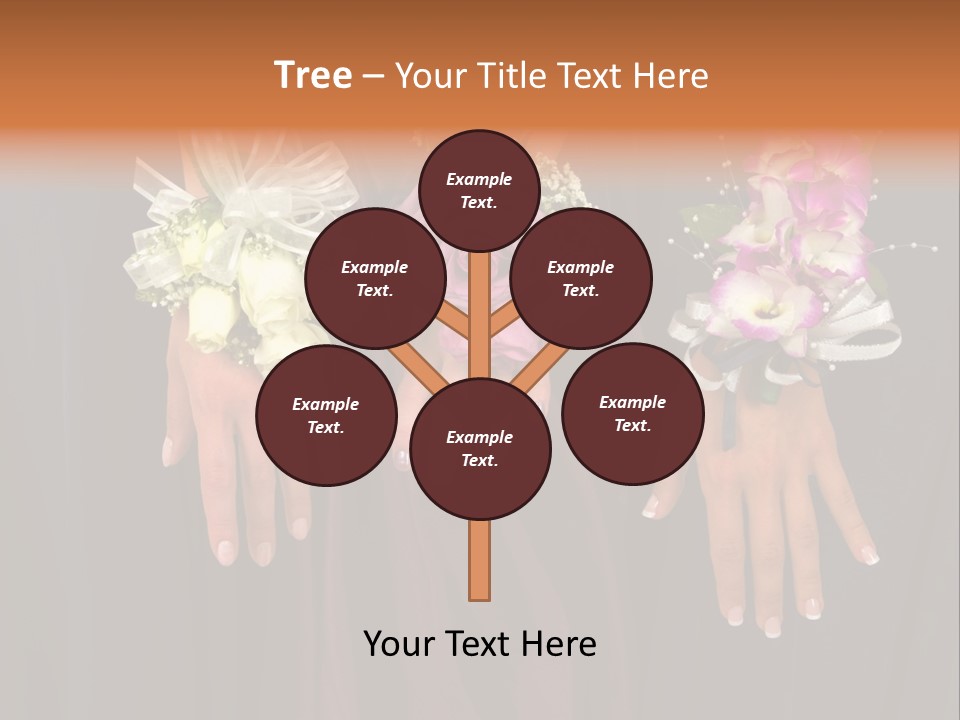 Prom Or Wedding Corsages PowerPoint Template