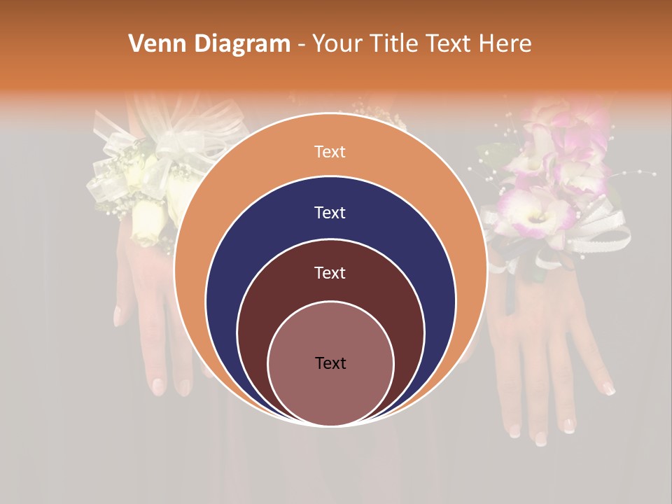 Prom Or Wedding Corsages PowerPoint Template