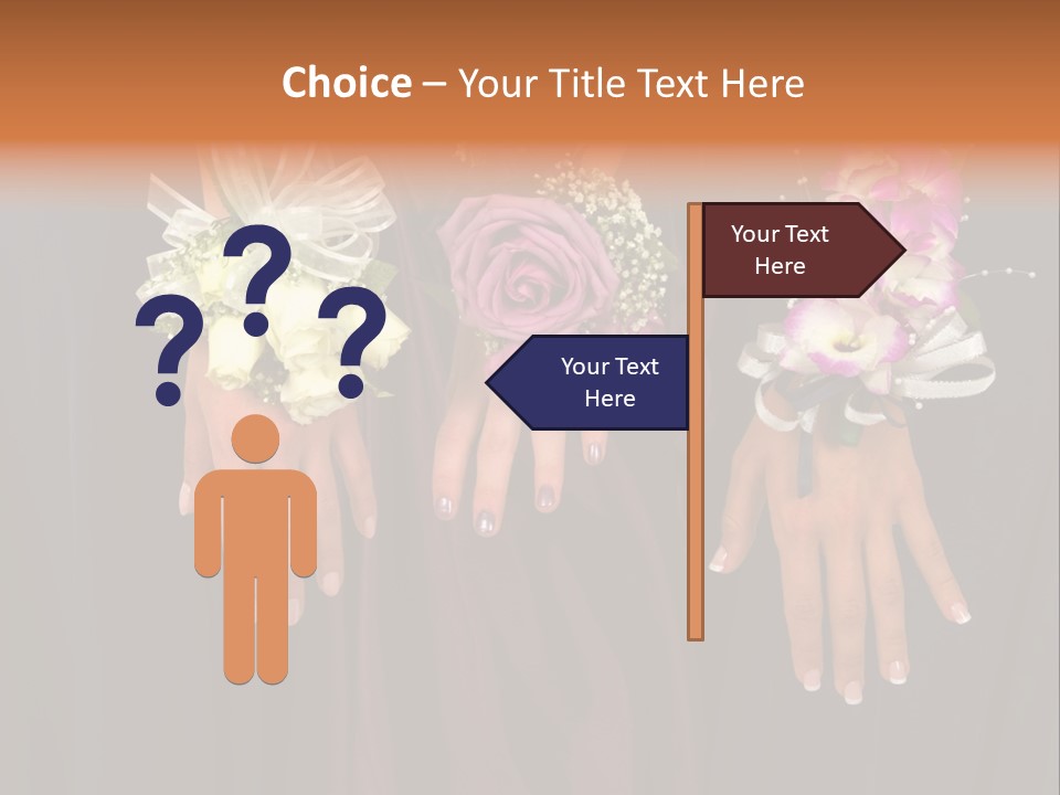 Prom Or Wedding Corsages PowerPoint Template