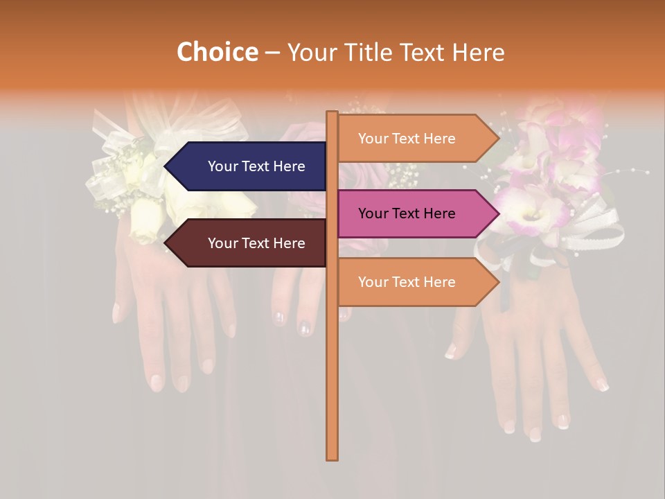 Prom Or Wedding Corsages PowerPoint Template