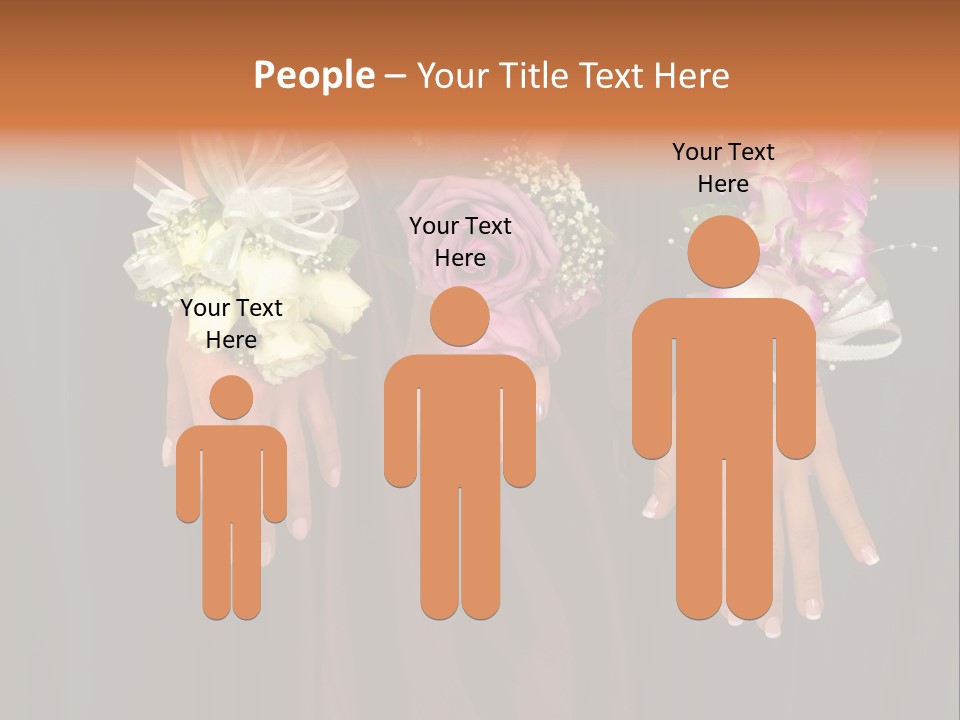 Prom Or Wedding Corsages PowerPoint Template