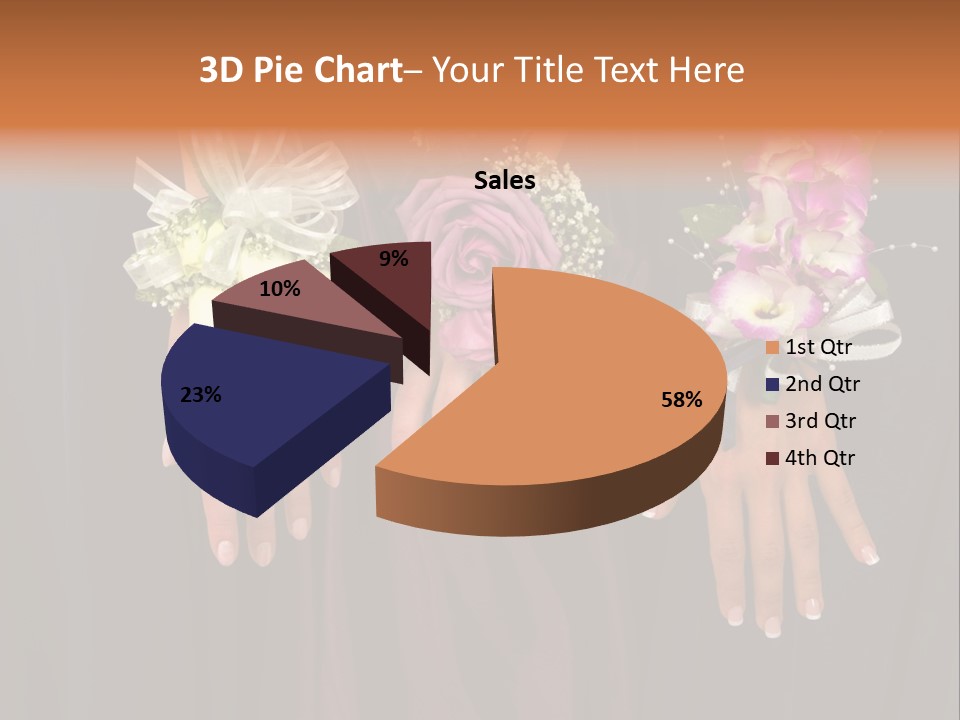 Prom Or Wedding Corsages PowerPoint Template